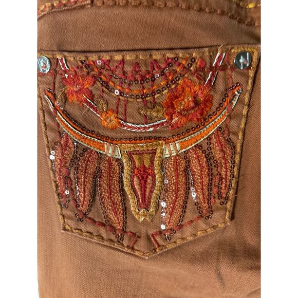 Western Blue Los Angeles Bootcut Jeans 7/30 NEW Cowgirl Festival Hippie Y2K - Picture 9 of 12